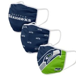 Seattle Seahawks Face Mask 3-Pack